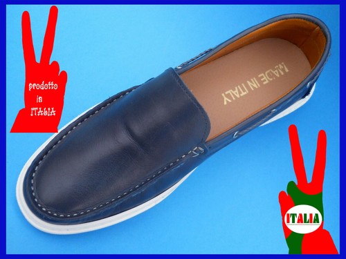 scarpe uomo pelle mocassini sportive barca 45 44 43 42 41 40 39 ITALIA VV - Foto 5 di 38