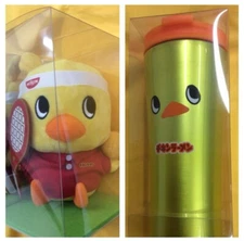 Nissin Foods Chick Chan Plush Tennis & Vacuum Tumbler Not for Sale New Unopened