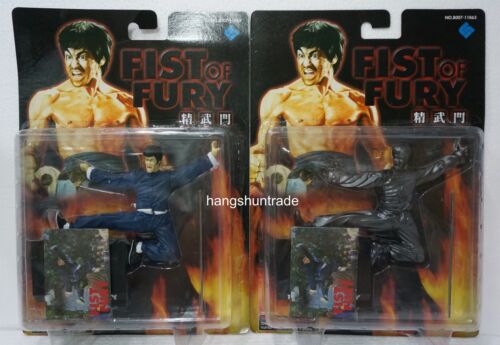 Long Goal Bruce Lee Movie Fist of Fury Chen Jun Jump Kick Figurine - Picture 1 of 5