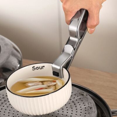 Hot Plate Bowl Lifter Tongs Clip Universal Bowl Dish Clamp Pot Pan - Main Image