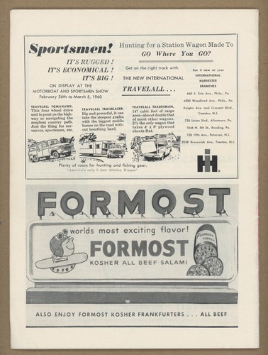 2/17/60 Warriors Nationals Hawks Lakers Program “The Wigwam” w Wilt Chamberlain - Picture 2 of 4