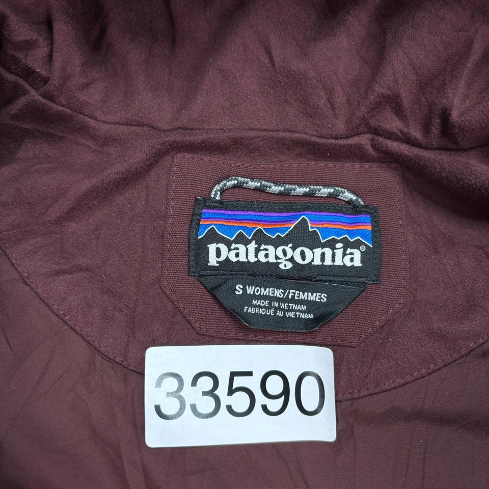 Chaqueta Patagonia Para Mujer Pequeña Roja Bivy Chaleco con Capucha Aislado Aislado Dama Foto 4 de 4