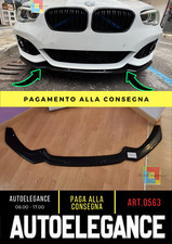 🔥⭐0563 SPLITTER ADATTO PER BMW SERIE 1 F20 F21 15-19 MSPORT LOOK NERO LUCIDO⭐🔥