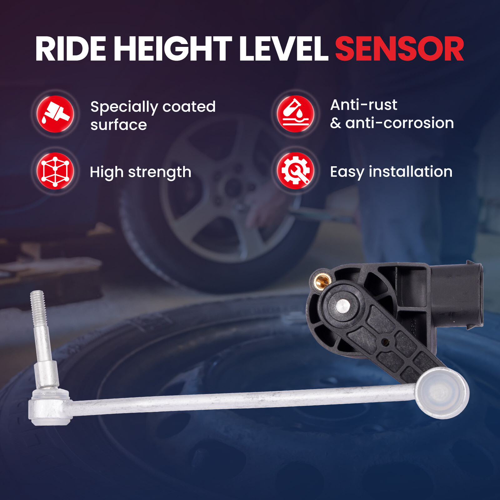 4x Front & Rear Height Level Sensor Fit Audi A8 Quattro S8 Bentley Continental