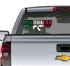 Michoacan AK Mexico Vinyl Sticker Decal Windshield Window MX La Mamalona