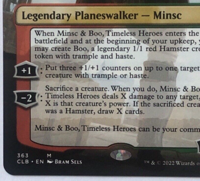 minsc and boo mtg card Magic The Gathering - The Lord of the Rings main image 0