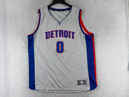 Camiseta deportiva de baloncesto de los Detroit Pistons para adultos extra grande gris #0 de Andre Drummond polietileno - Imagen 1 de 16