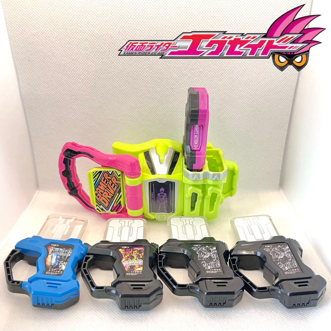 DX Kamen Rider Ex-Aid ガシャットセット Kamen Rider Ex-Aid DX Gamer Driver Gashat Set Mighty Action