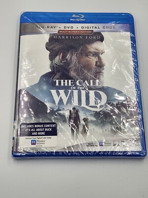 The Call of the Wild (Harrison Ford) BRAND NEW BLU-RAY & DVD SET + DIGITAL COPY
