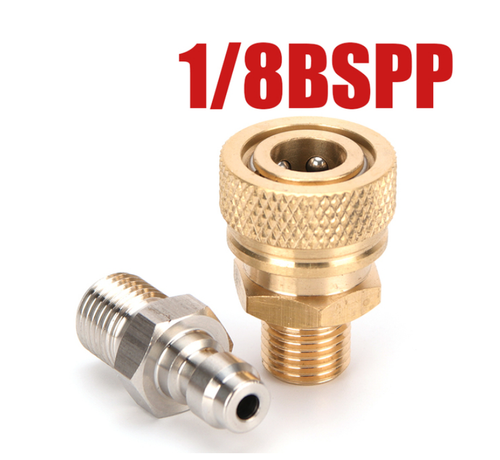 4500PSI PCP Maschio Alta Pressione Disconnessione Rapida Accoppiatori Ricarica Aria - Foto 27 di 27
