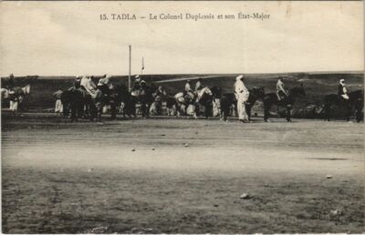 CPA AK MAROKKO Tadla - Oberst Duplessis und sein Generalstab (1083319)