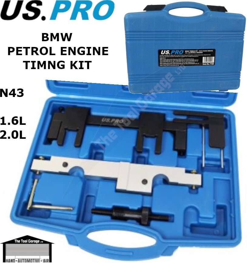 US PRO Tools Bmw Timing Kit N43 Chain Driven 1.6, 2.0 Petrol Engines NEW 7188