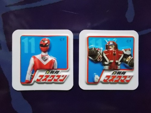 Super Sentai 35th anniversary Legend Card 3D magnet Red & Robo Power Rangers - Picture 82 of 106