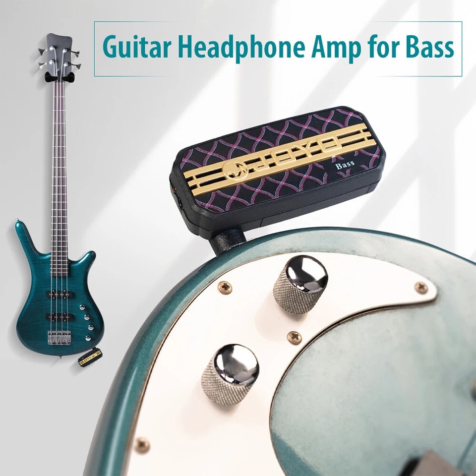 Portable Bass Guitar Amplifier Mini Headphone Amplifier 6Sound Effects