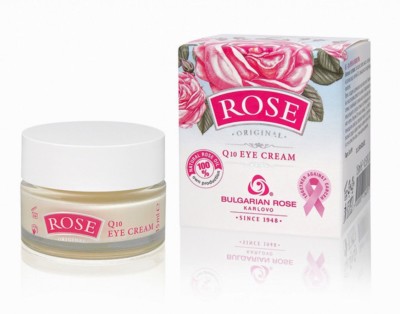 Hydrating Cream Around Eyes with Q10, Natural Bulgarian Rose oil & Rose Water