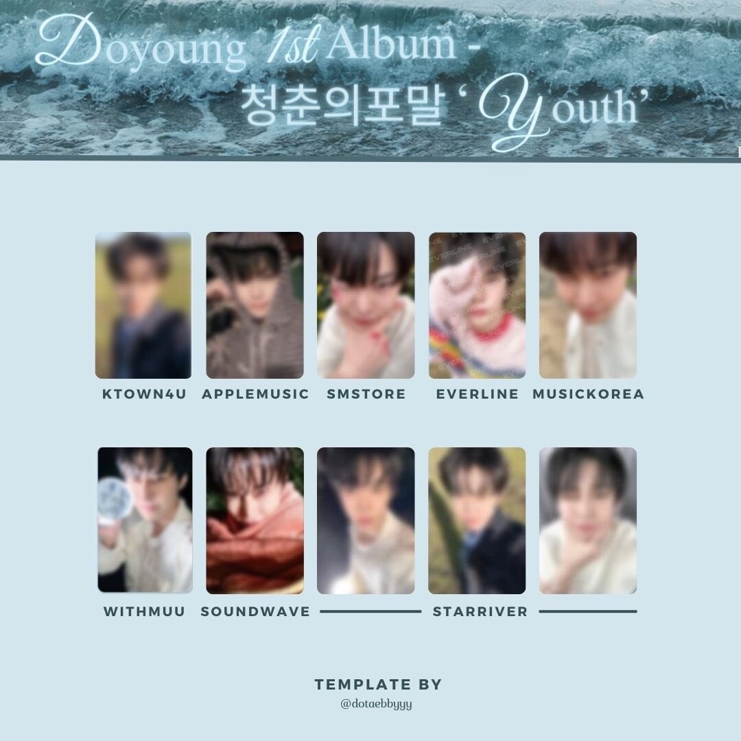 新品未開封 ドヨン アルバム  YOUTH デジパック DOYOUNG 1集 「青春の泡沫(YOUTH)」 【Digipack Ver.】