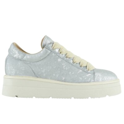 PANCHIC DONNA IN PELLE LAMINATA COLORE ARGENTO SUOLA PLATFORM ART. P89