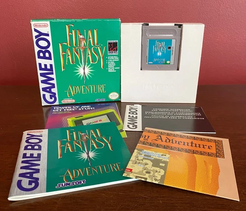 Final Fantasy Adventure (Nintendo Game Boy) Complete w/ Box Manual Game and Map