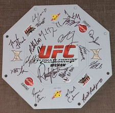 KEN SHAMROCK SIGNED AUTO'D UFC TOY RING CHAMPS BJ PENN RANDY COUTURE MATT SERRA