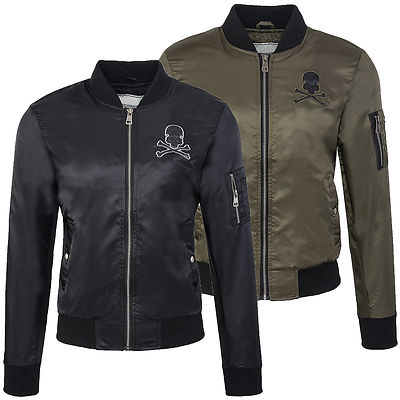 Bomberjacke Herren Pilotenjacke Retro Bomber Übergangs Jacke NEU H