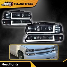 Led Drl Black Headlightsbumper Lamps Fit For 99-02 Chevy Silverado 00-06 Tahoe Led Drl Black Headlightsbumper Lamps Fit For 99-02 Chevy Silverado 00-06 Tahoe