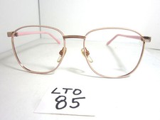 Vtg 80s DIPLOMAT Eyeglass Frame 825 Pink Metal Plastic Womens LTO-85 