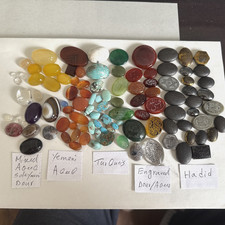 100 Oval Cabochon Lot - Polished Stones Mixed Sizes/Shapes Jewelry Making