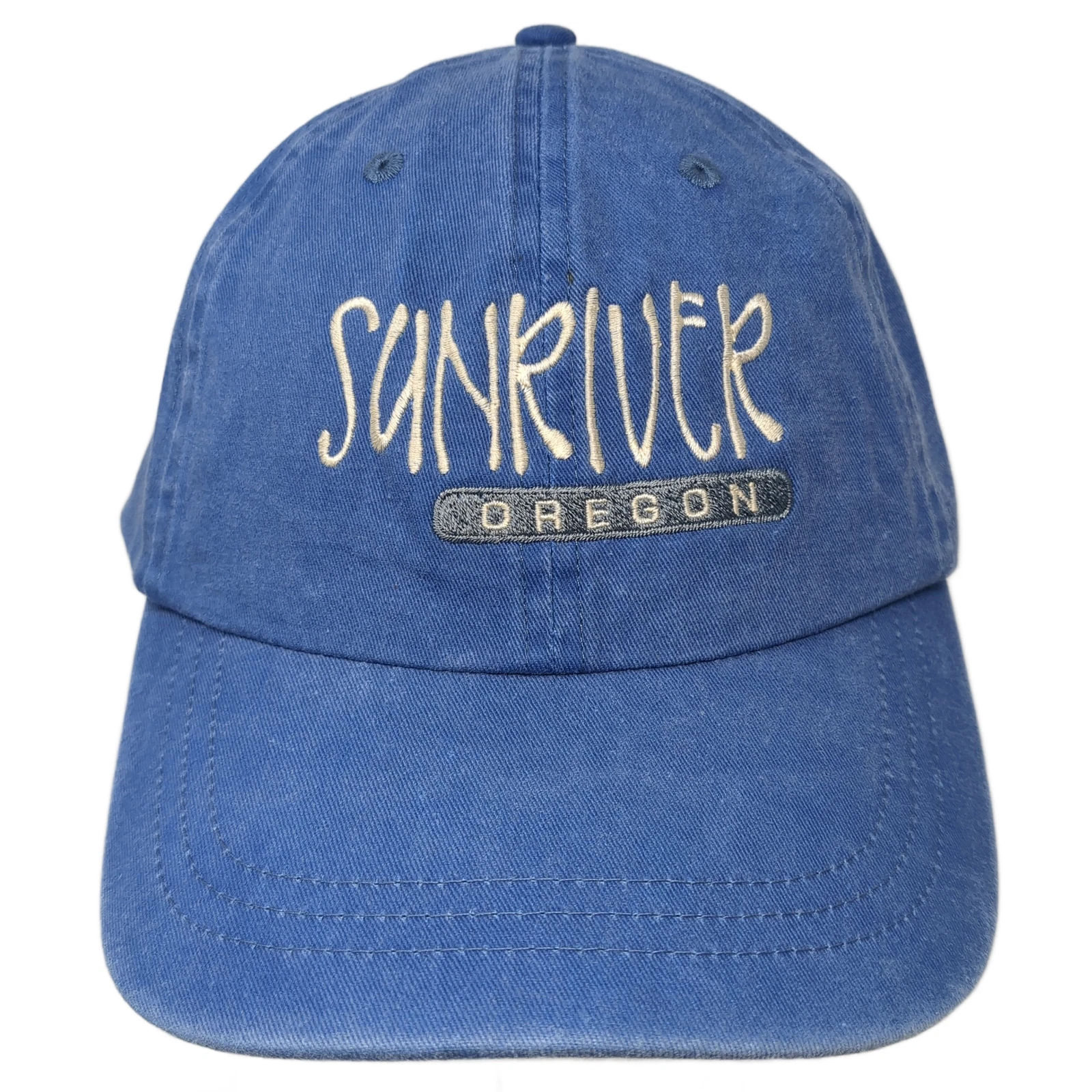 Sunriver Oregon Slideback Baseball Cap Blue One Size Fahrenheit Headwear Company