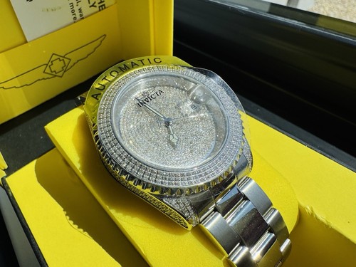 Invicta Pro Diver 4.72 Carat Diamond Automatic Mens Watch 40mm New! - 第 5/11 張圖片