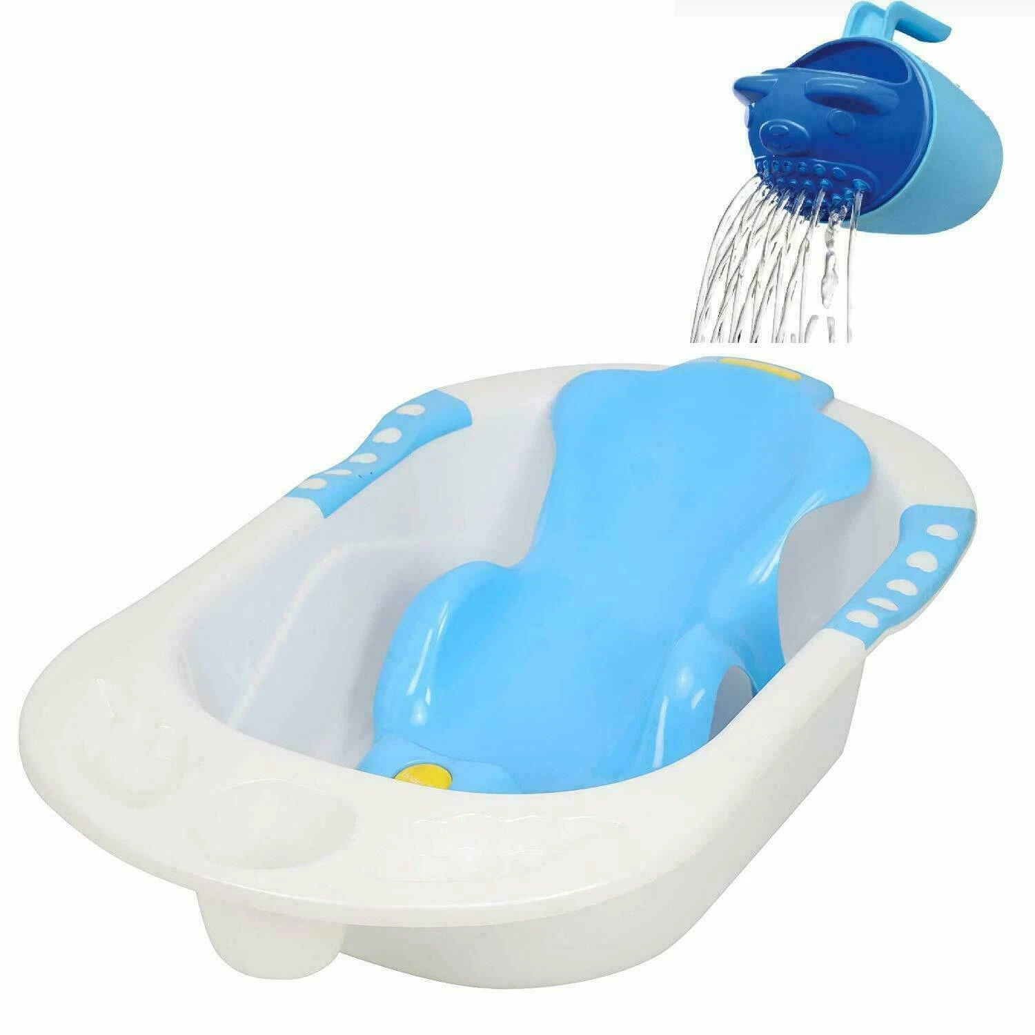 Bath Tub with Toddler Sling Seat and Shampoo Mug
Opens in a new window or tab
