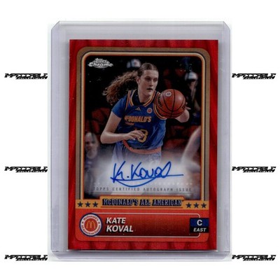 2024 Topps McDonald's A/A - Red Raywave #6 Kate Koval Rookie Auto /5 FIRST PRINT