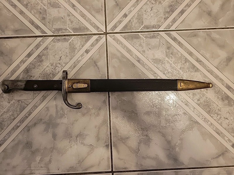 Brazilian/Brasil Mauser M1908 Bayonet with Scabbard-matching numbers