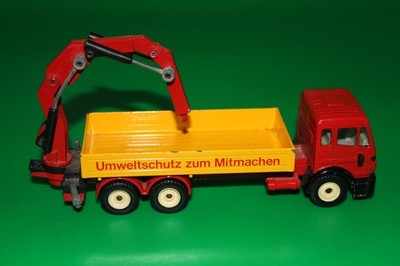 VTG Toy SIKU Diecast LKW MIT LADERKRAN Wst Germany Crane Truck Zum Mitmachen Car