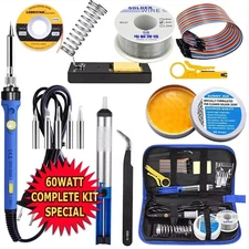 Soldering Iron Electric Gun Adjustable Temperature Welding Solder Wire Tip KIt