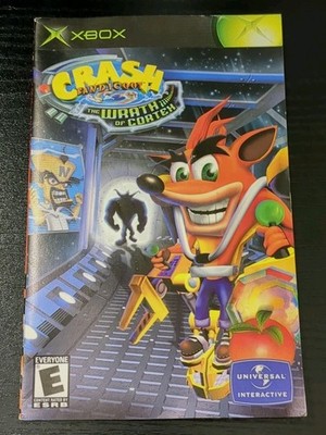 Crash Bandicoot Wrath Cortex Xbox Original Booklet Manual ONLY Guide Instruction