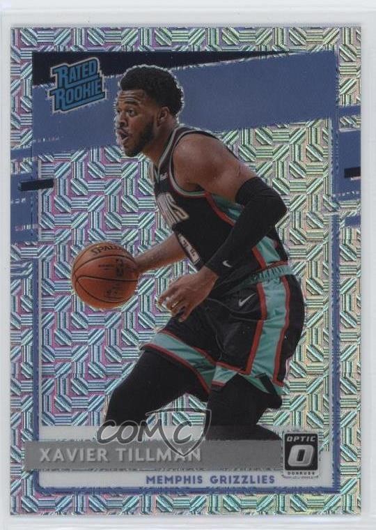 2020 Panini Donruss Optic Rated Choice Prizm Xavier Tillman #185 Rookie RC fm0