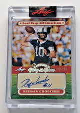 2025 Leaf Glory Of The Game Football Future Keegan Croucher, Auto 19/99