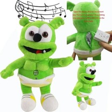 30cm Singing Gummy Bear Plush Toy with Music Sound Stuffed Doll for Kids Gift