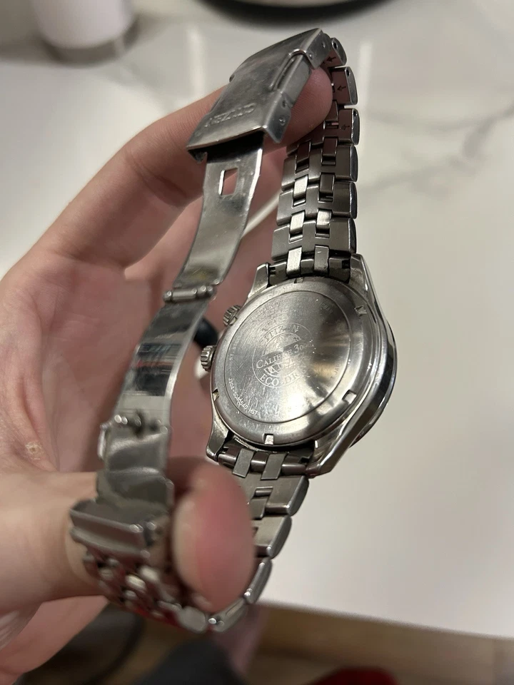 RARO Reloj Citizen Eco-Drive Calibre 3000 Hora Mundial Fecha J304-S040540 42mm Foto 3 de 4