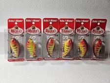 Mann's Bait Company Baby 1- (6 lures of Desert Sunset Crystaglow)