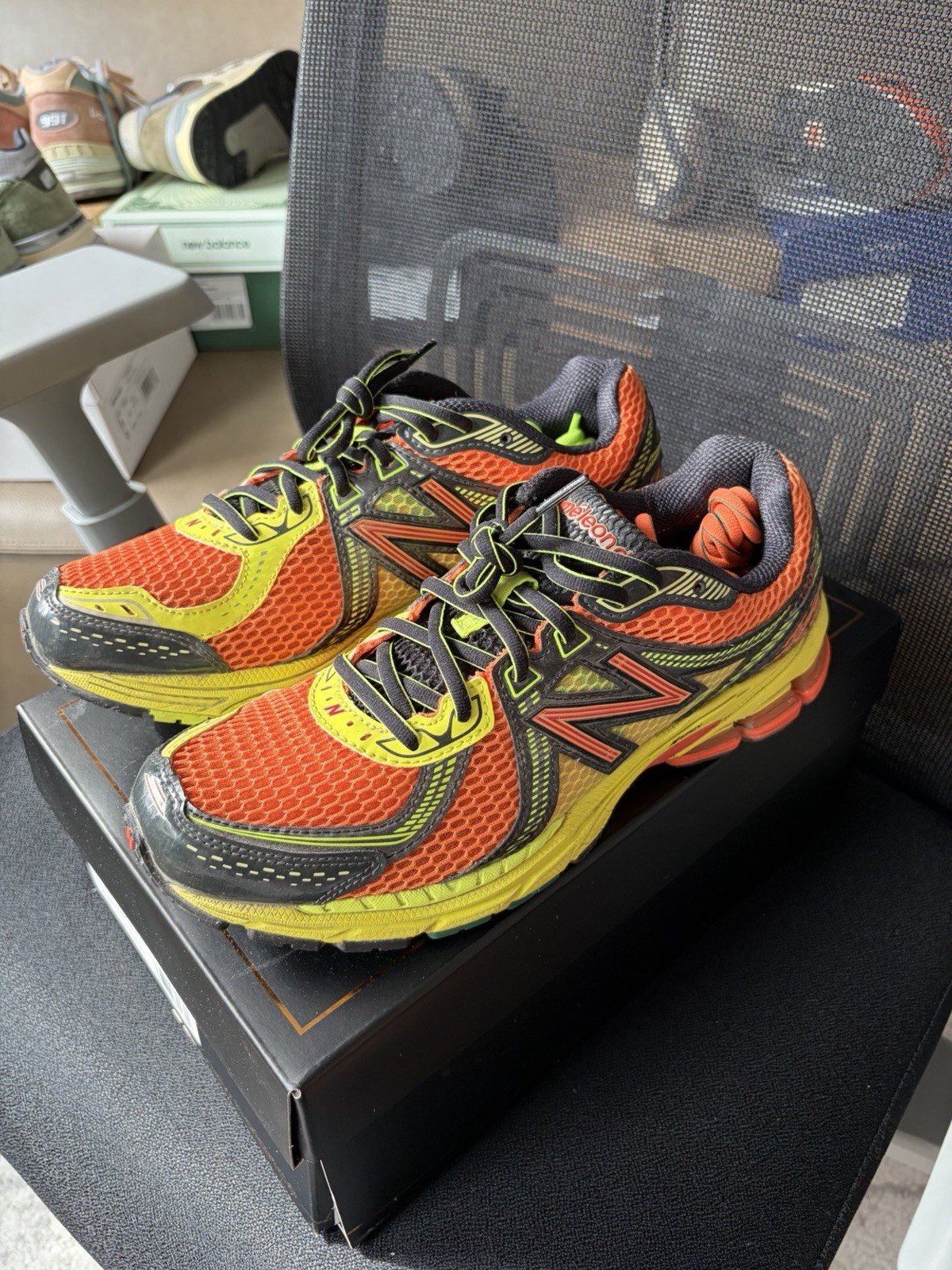 New Balance ALD 860v2 Men's Mesh Running Shoes Yellow Orange