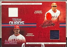 2005 Playoff Authentic Jersey 036/100 Guerrero/Anderson Game Worn Dual Patch