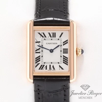Cartier Lady Tank Solo Edelstahl Rosegold 750 2017 W5200024 Stahl Gold Damen - Bild 1 von 2