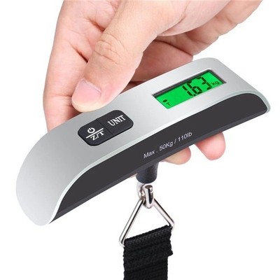 Portable Scale Digital LCD Display 110lb/50kg Electronic Luggage Hanging Suitcas