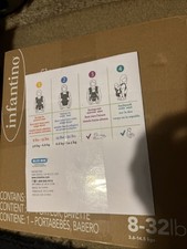 Infantino Flip 4 In 1 Convertible Baby Carrier for 8-32 Lbs 4-Position - Gray