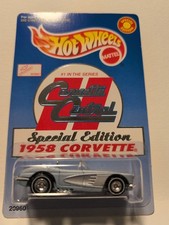 1998 Hot Wheels Corvette Central 1958 Corvette RR Wheels Special Edition