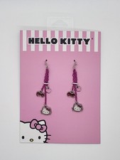 Hello Kitty Sanrio Dangle Earing with Heart and Cherry Charm