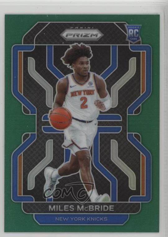 2021-22 Panini Prizm Green Prizm Miles McBride #283 Rookie RC d4b