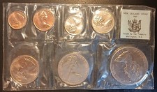 Neuseeland Set M&uuml;nzen 1969 Poof Unter Blister