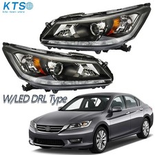 For Honda Accord Sedan 2013 2014 2015 Halogen Led Drl Headlights Headlamps Pair For Honda Accord Sedan 2013 2014 2015 Halogen Led Drl Headlights Headlamps Pair